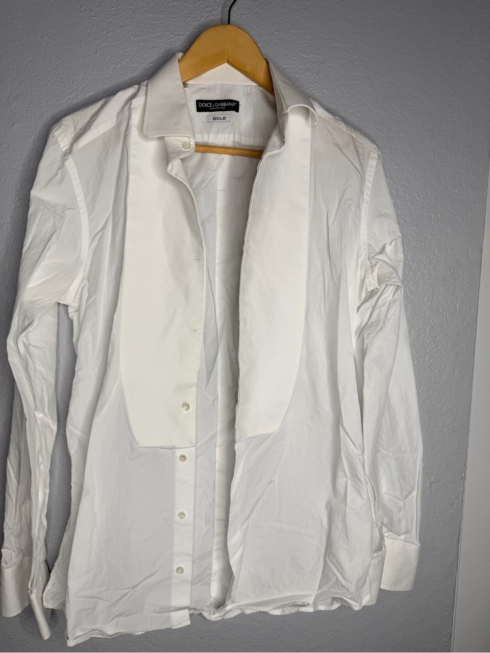 Dolce & Gabbana Mens White Dress Shirt